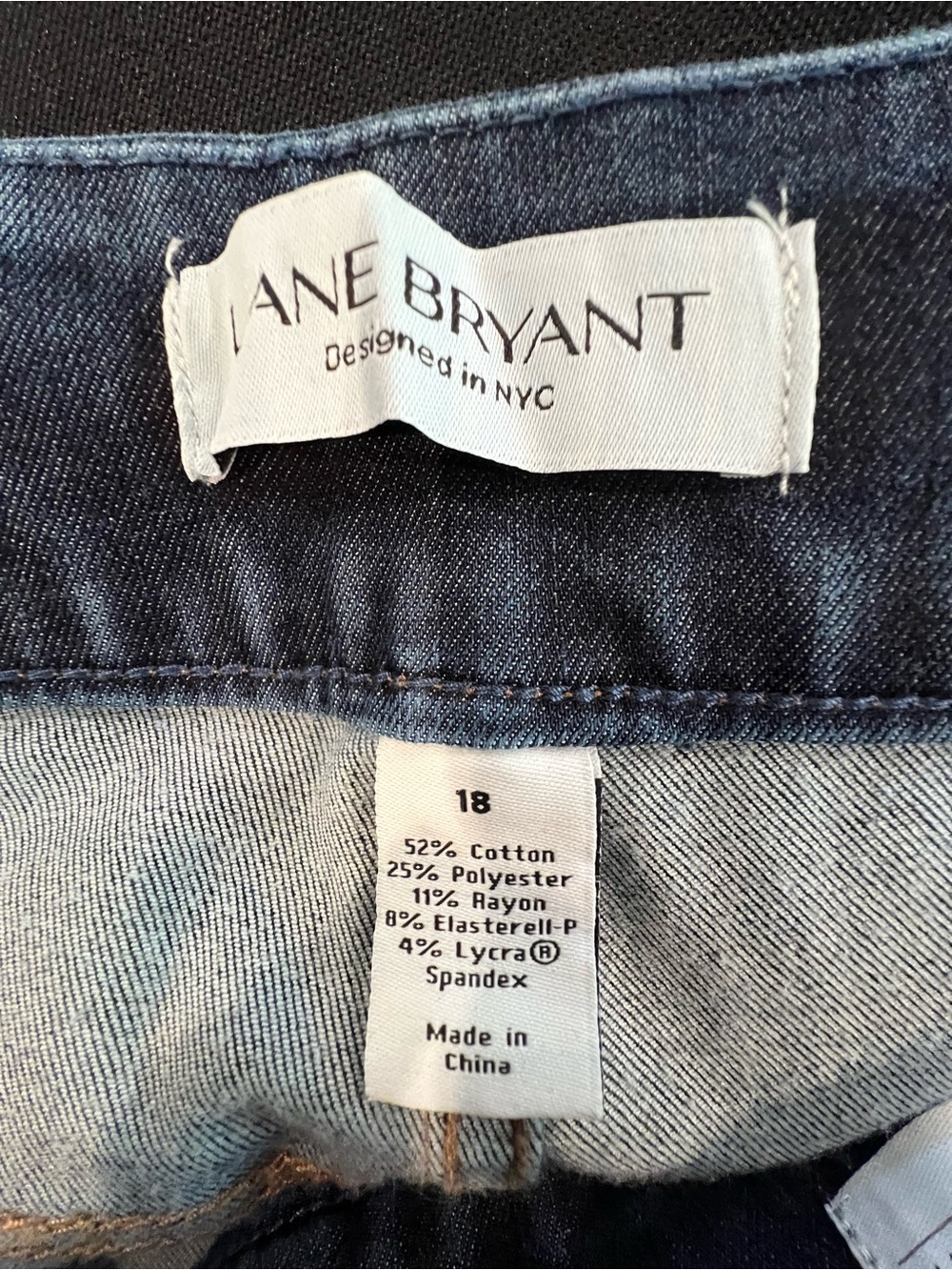 NWT⭐️Lane Bryant Dark Indigo, High Rise, Ultra Stretch Jeggings / Skinny Jeans - Picture 2 of 12